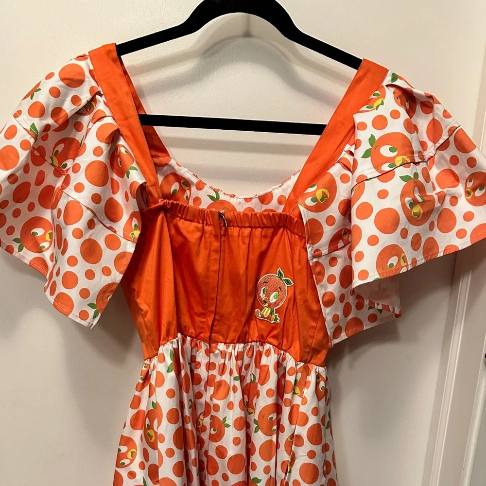 Disney Parks Collectible Little Orange Bird Dress with Custom Bell Sleeves NEW - Picture 6 of 9